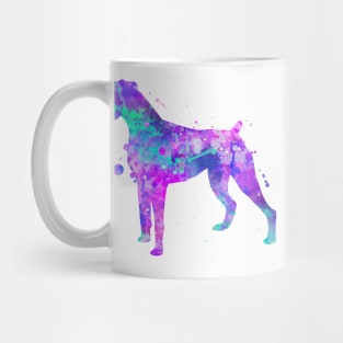 Boxer Dog Watercolor Painting Mug